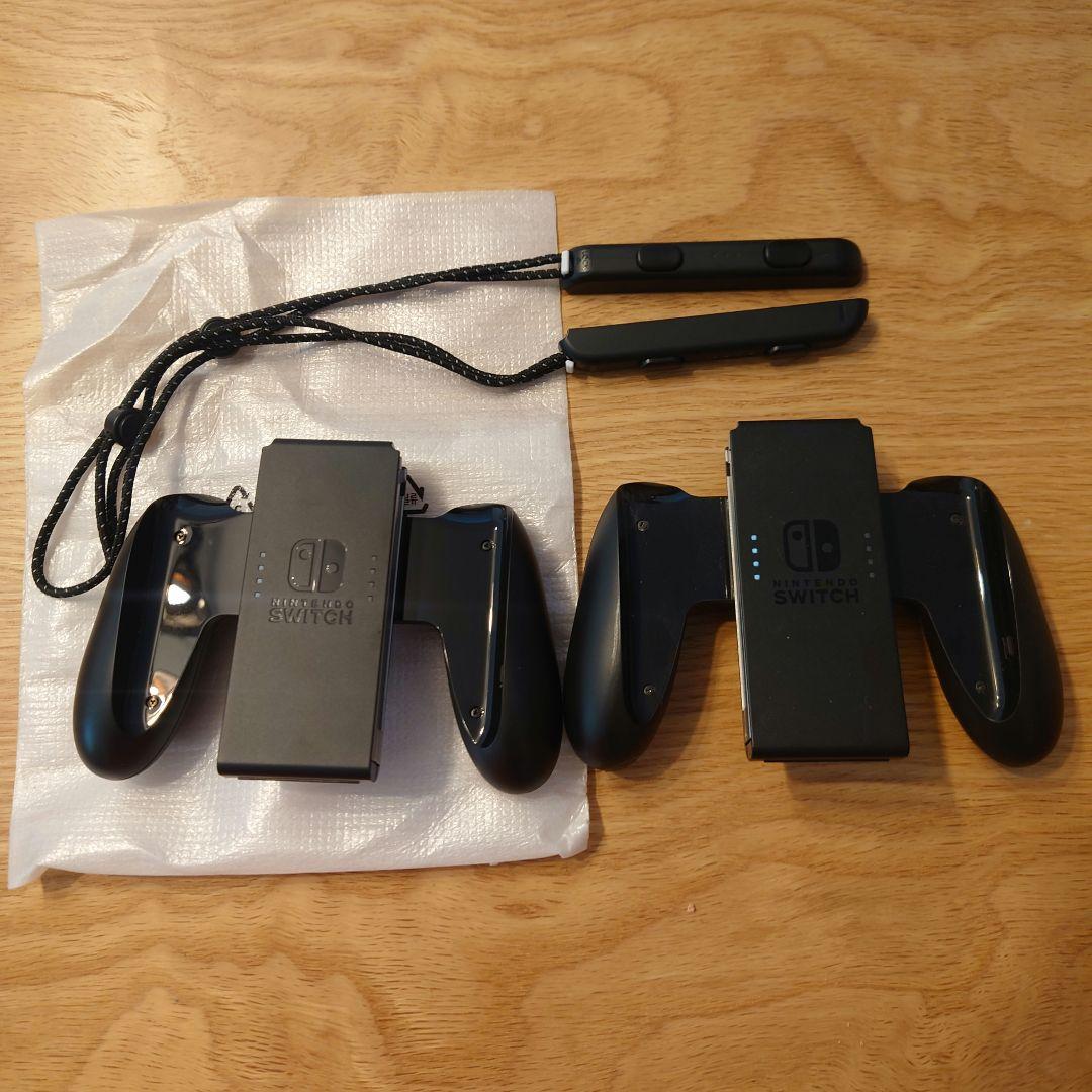 NintendoSwitchマリオレッド本体セット充電グリップ2個