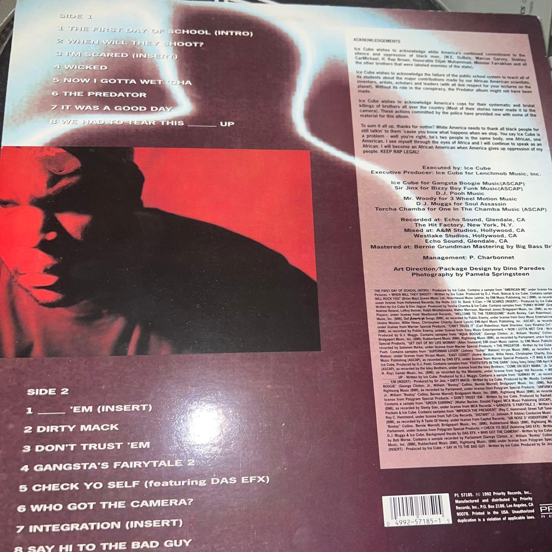洋楽 Ice Cube The Predator LP US org