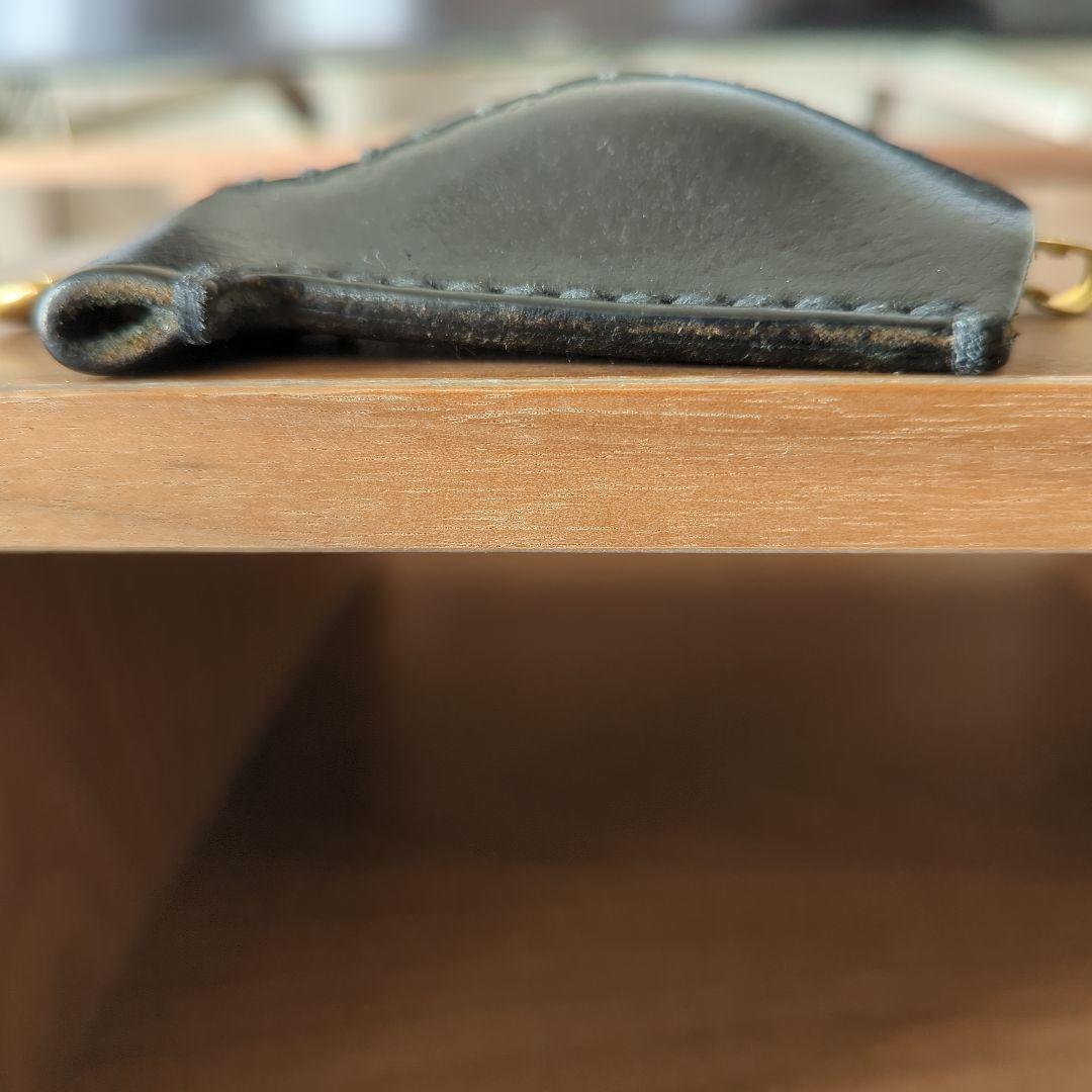 entoan　エントアン　おなかポッコリキーケース　ブラック（縫い糸もブラック）