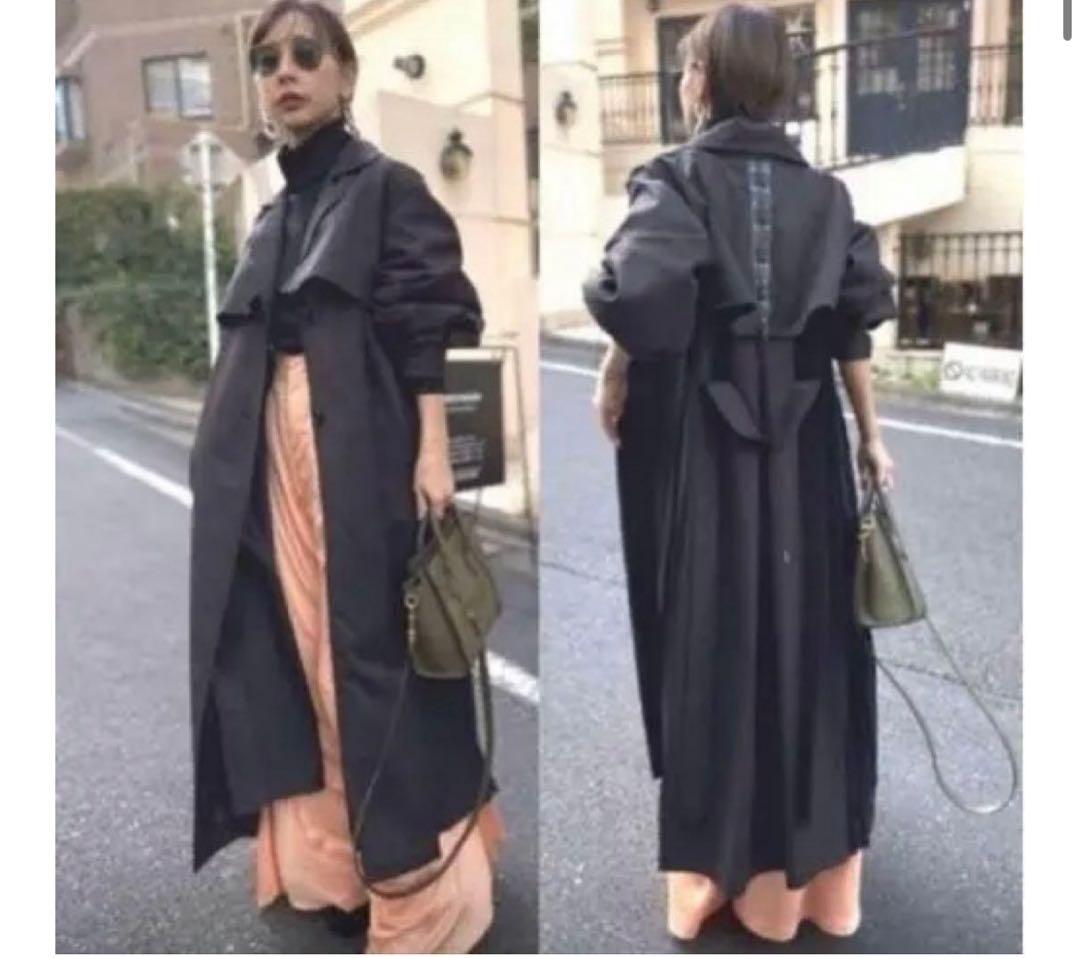 Ameri VINTAGE バルーンスリーブプリーツトレンチ　アメリヴィンテージ