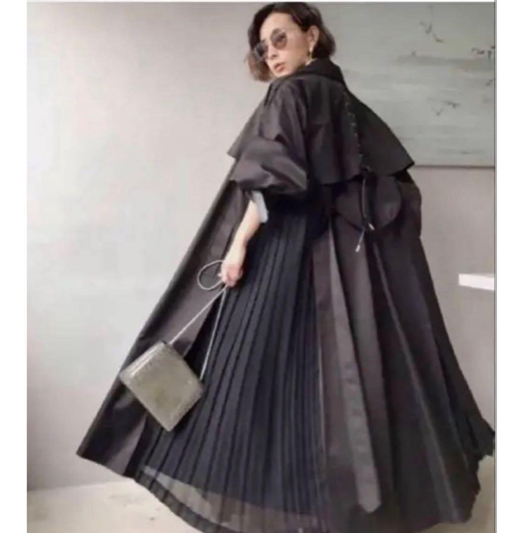 Ameri VINTAGE バルーンスリーブプリーツトレンチ　アメリヴィンテージ