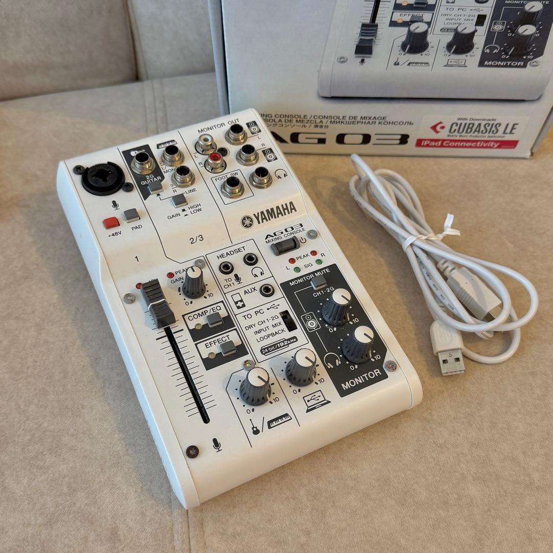 【動作確認◎】YAMAHA AG03 配信向けミキサー 箱付き