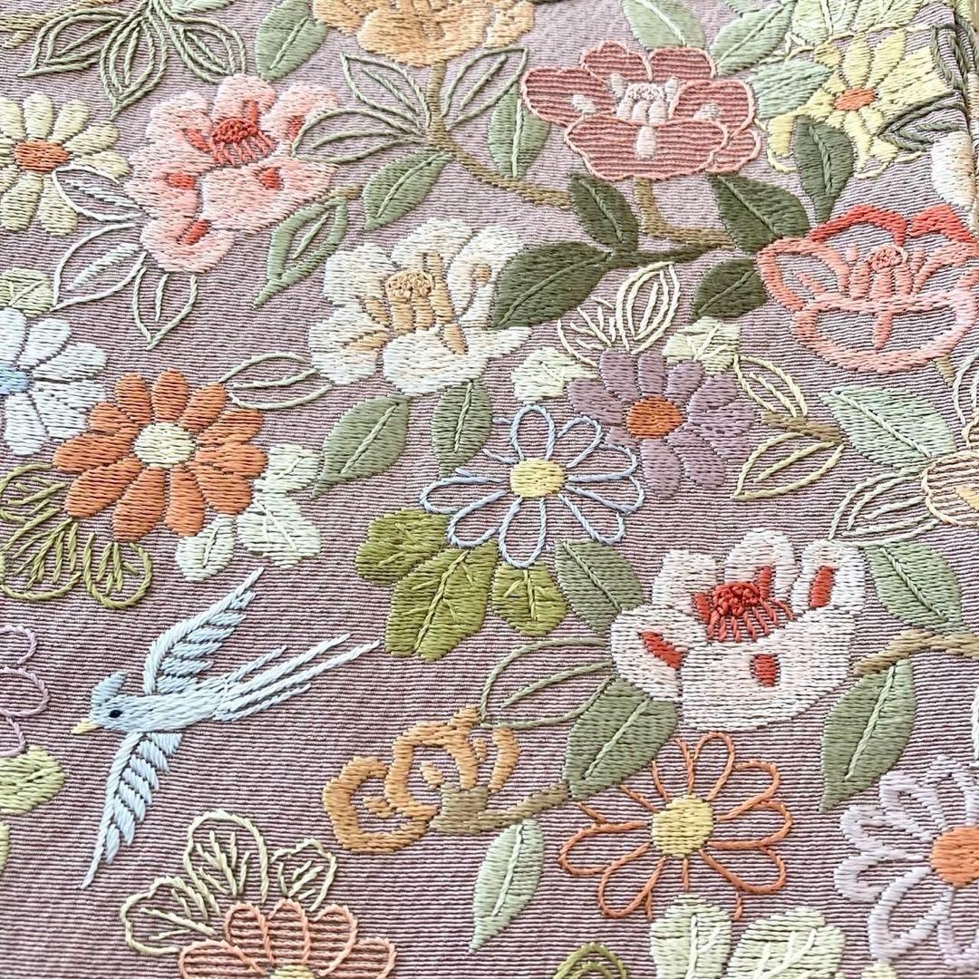 蘇州刺繍 訪問着 付下げ 正絹 着物 フルセット可 入学式　卒業式 礼装