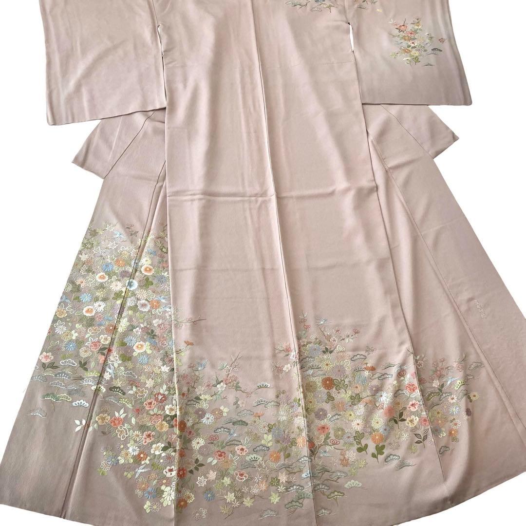 蘇州刺繍 訪問着 付下げ 正絹 着物 フルセット可 入学式　卒業式 礼装