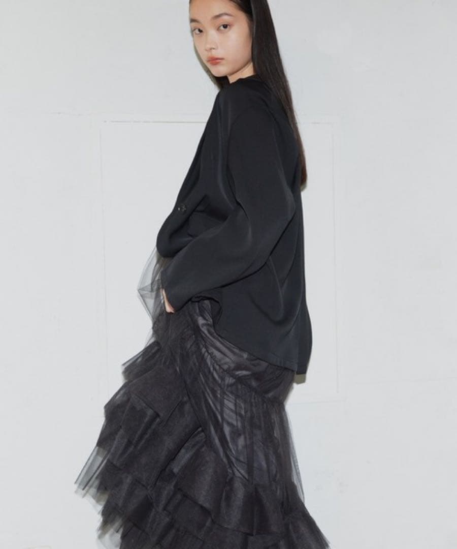 ＊新品タグ付き美品＊ANDRESD ボリュームチュールジャケットセットドレス