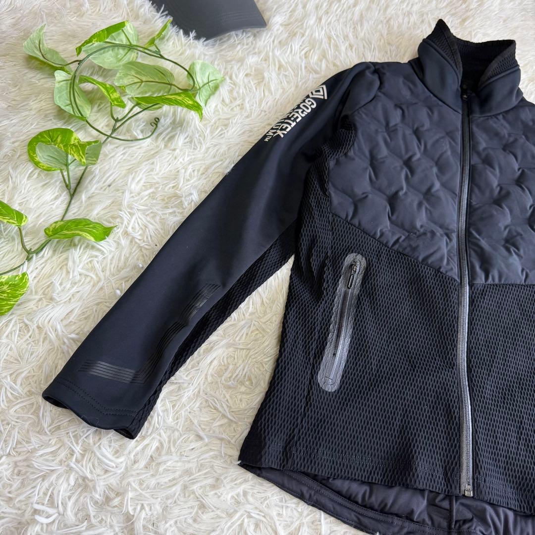 【デサントゴルフ】美品ダウンジャケット g-arc Sサイズ メンズ ブラック