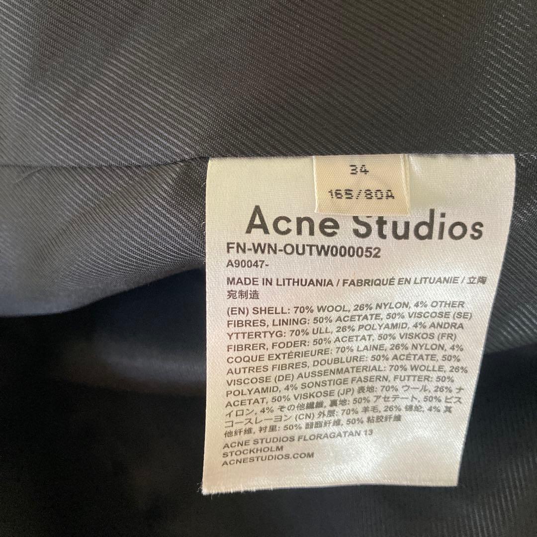 24時間以内発送　acne studios ウールコート　黒