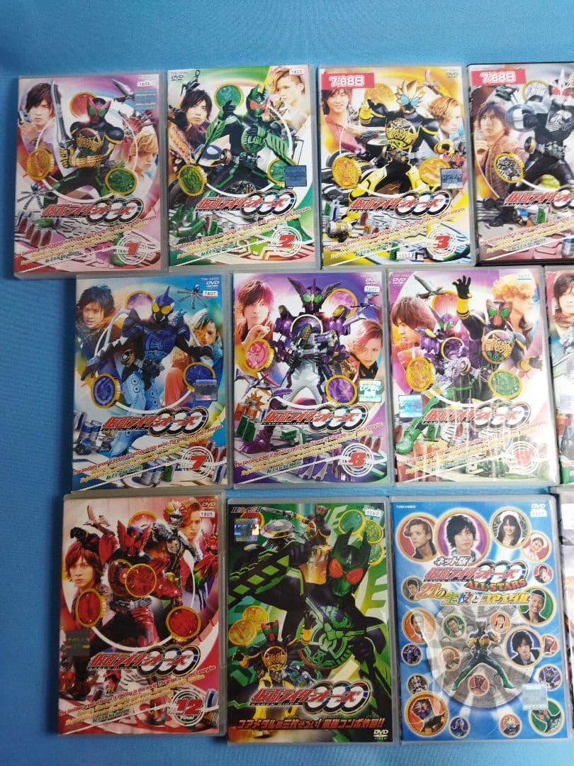 仮面ライダーオーズ DVD 全12巻+関連DVD4本　合計16本セット