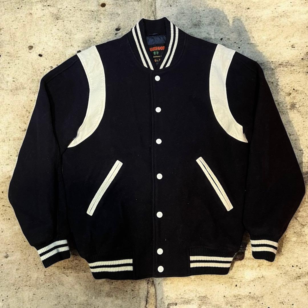 90s McGREGOR マックレガー スタジャン レザー切替 マクレガー