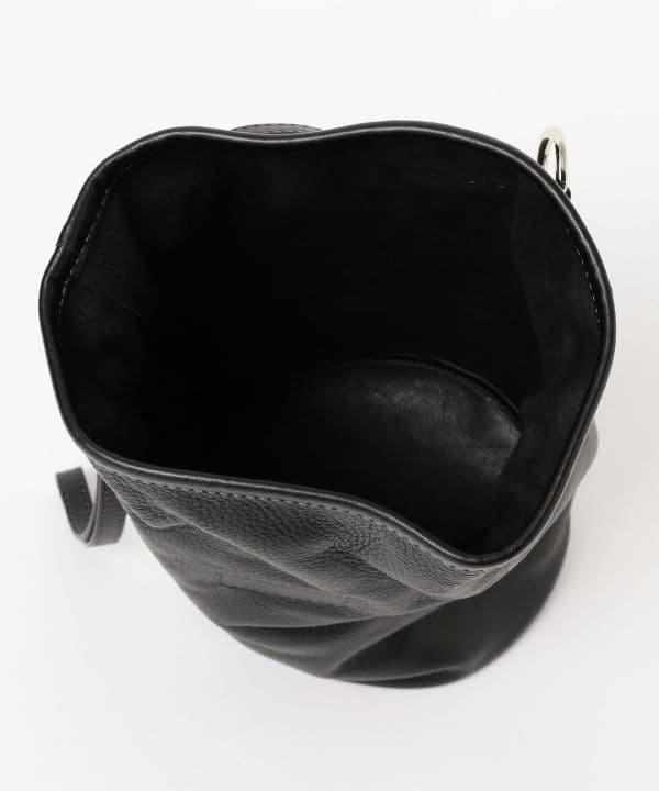 BEAMS 【別注】Daniel & Bob / レザー 巾着 ポーチ　ビームス