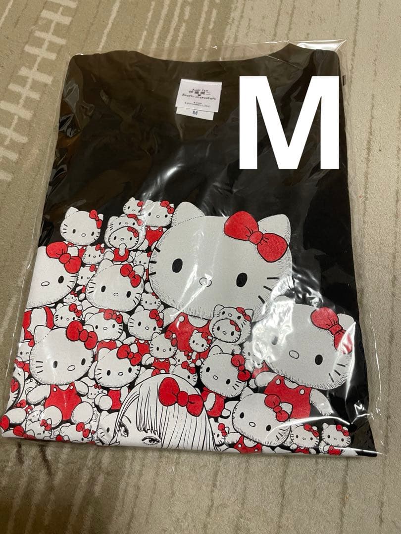 伊藤潤二　サンリオキャラクターズ　ロングTシャツ　ギャル富江　ハローキティ