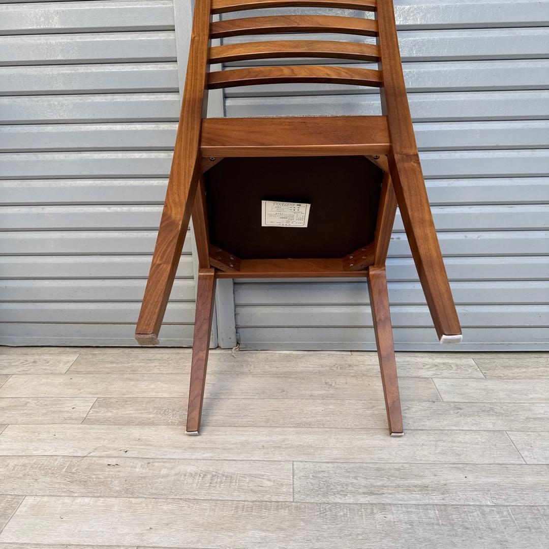 秋田木工 天然木 ダイニングチェア IDC 大塚家具　④