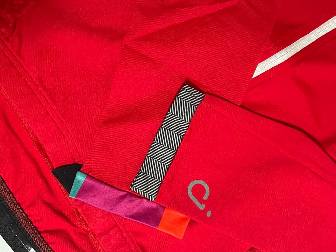 Velocio サイクルジャージ ロングスリーブ 春夏 Sレディース レッド