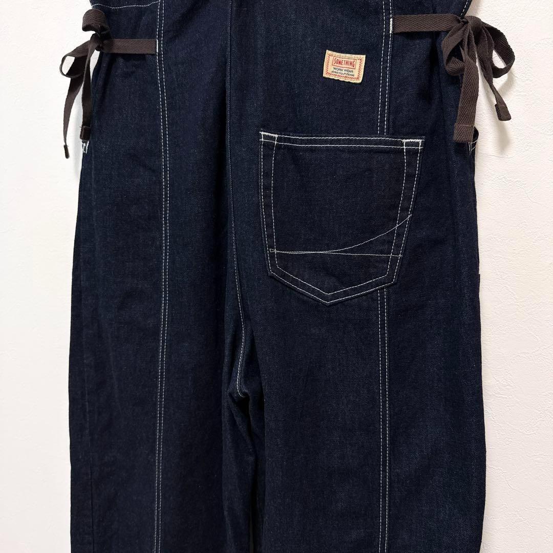 美品 フリークスストア SOMETHING ヴィンテージユーロサロペット リボン