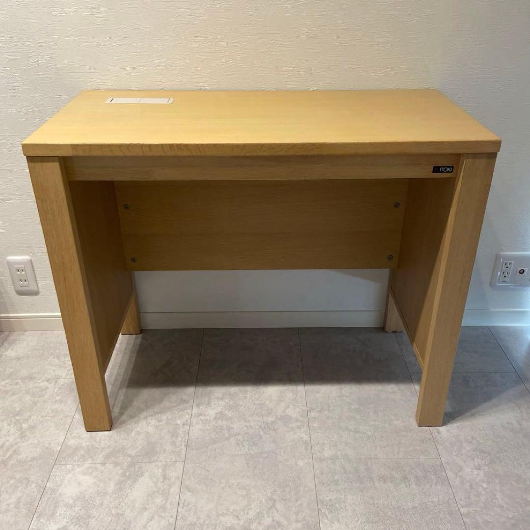 最終価格‼️【マット付き】ITOKI 天然木デスク エルコディ ナチュラルオーク