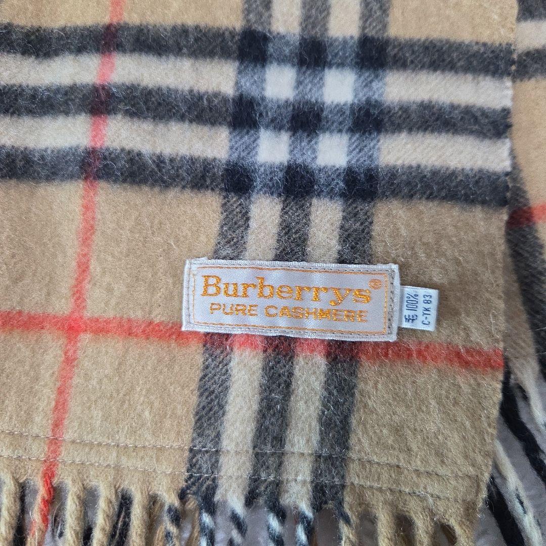 【極美品】Burberrys マフラーノバチェック PURE　CASHMERE