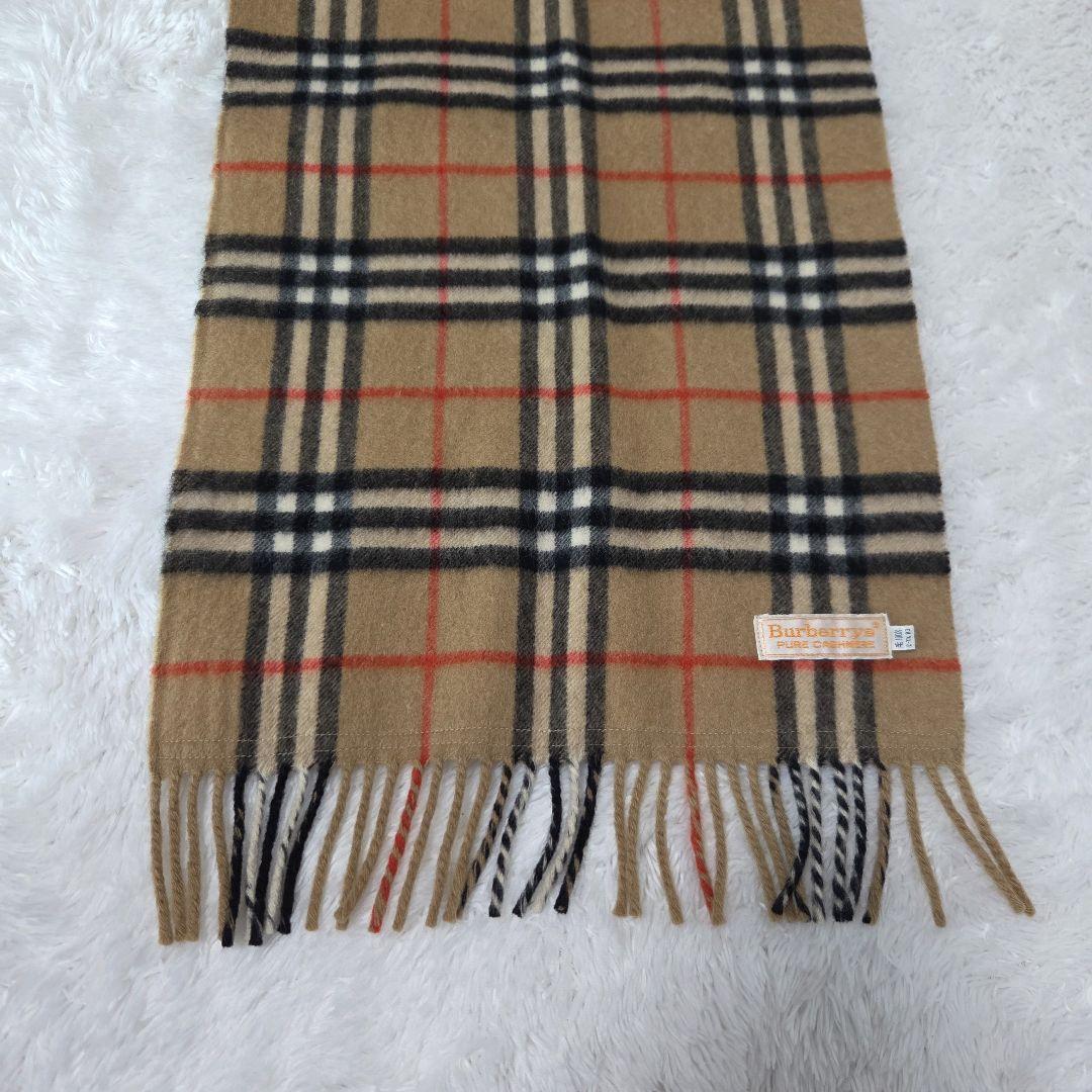 【極美品】Burberrys マフラーノバチェック PURE　CASHMERE