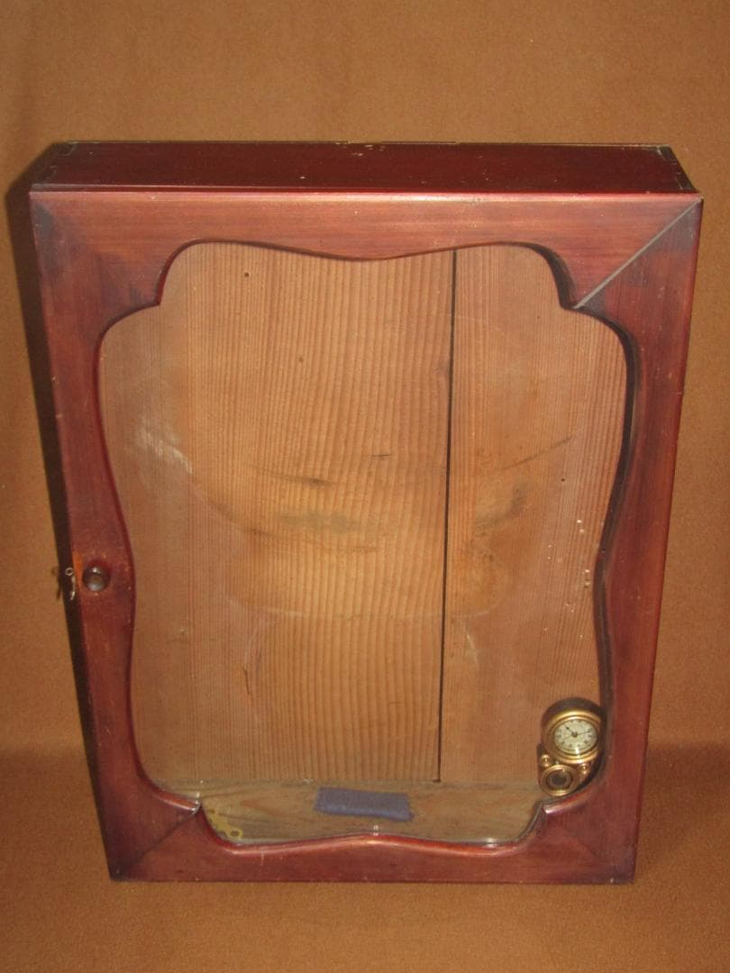 【イングラハム 掛時計 ダルマ時計 金四ツ丸　木箱付】アメリカ製　稼動品　明治