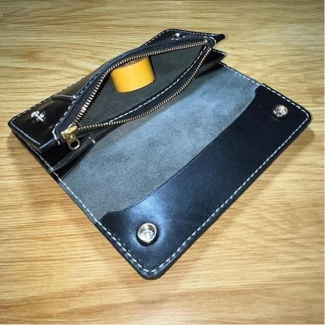 2005.5.15 ロングトラッカーウォレット/栃木レザー/ステッチ黒色