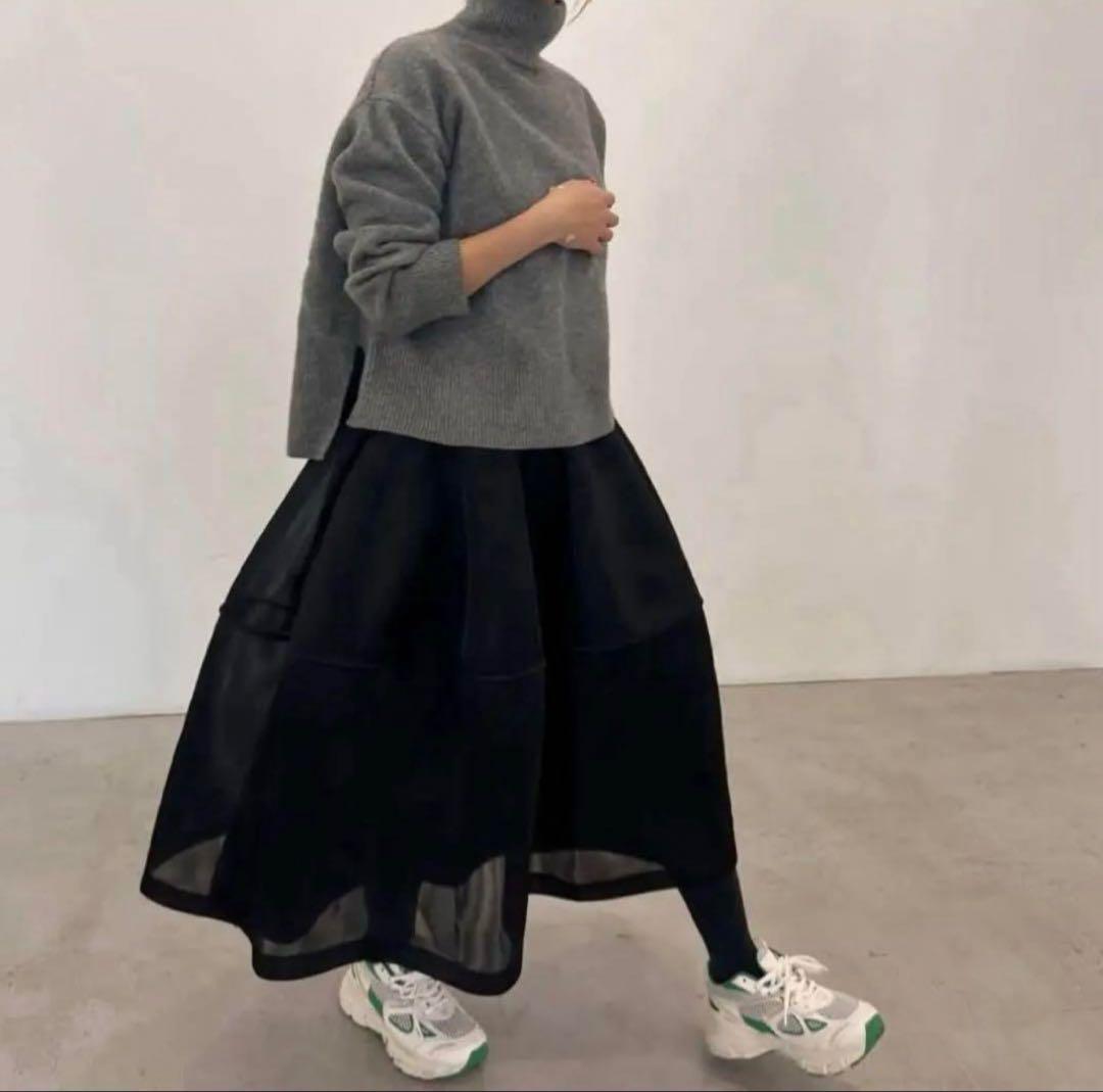 スカート Lig. sheer volume skirt