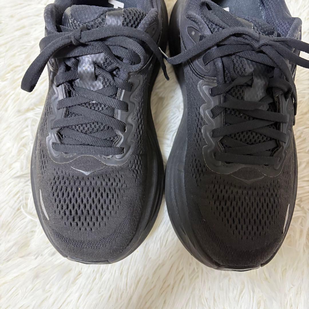 ホカオネオネ　HOKA BONDI9 ボンダイ9 スニーカー　厚底　25cm 黒