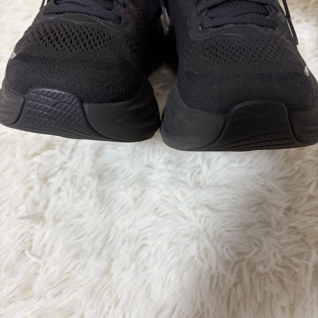 ホカオネオネ　HOKA BONDI9 ボンダイ9 スニーカー　厚底　25cm 黒