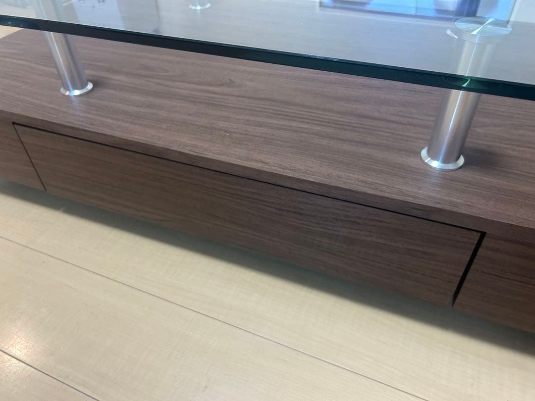 送料込　ニトリ　ガラステーブル　センターテーブル