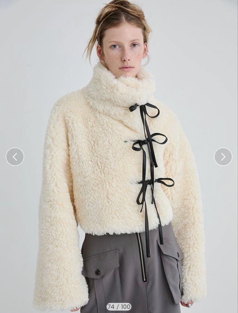 sorin ソリン ファーレースアップジャケット ファーコート