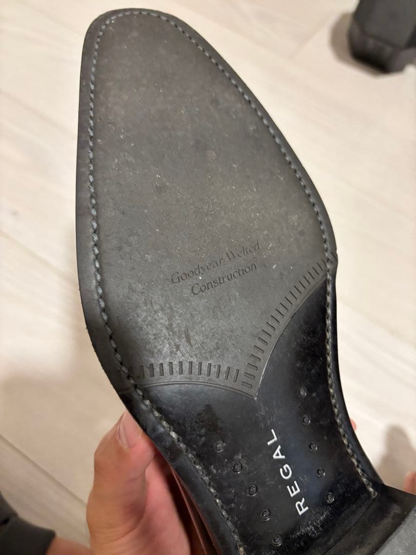 【美品】REGAL リーガル 315R ストレートチップ ブラック 24.0