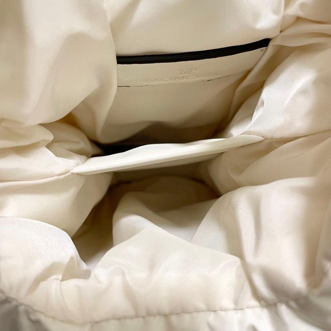 モンクレール ショルダーバッグ キルティング 白 シンプル ダウン ラスト1個