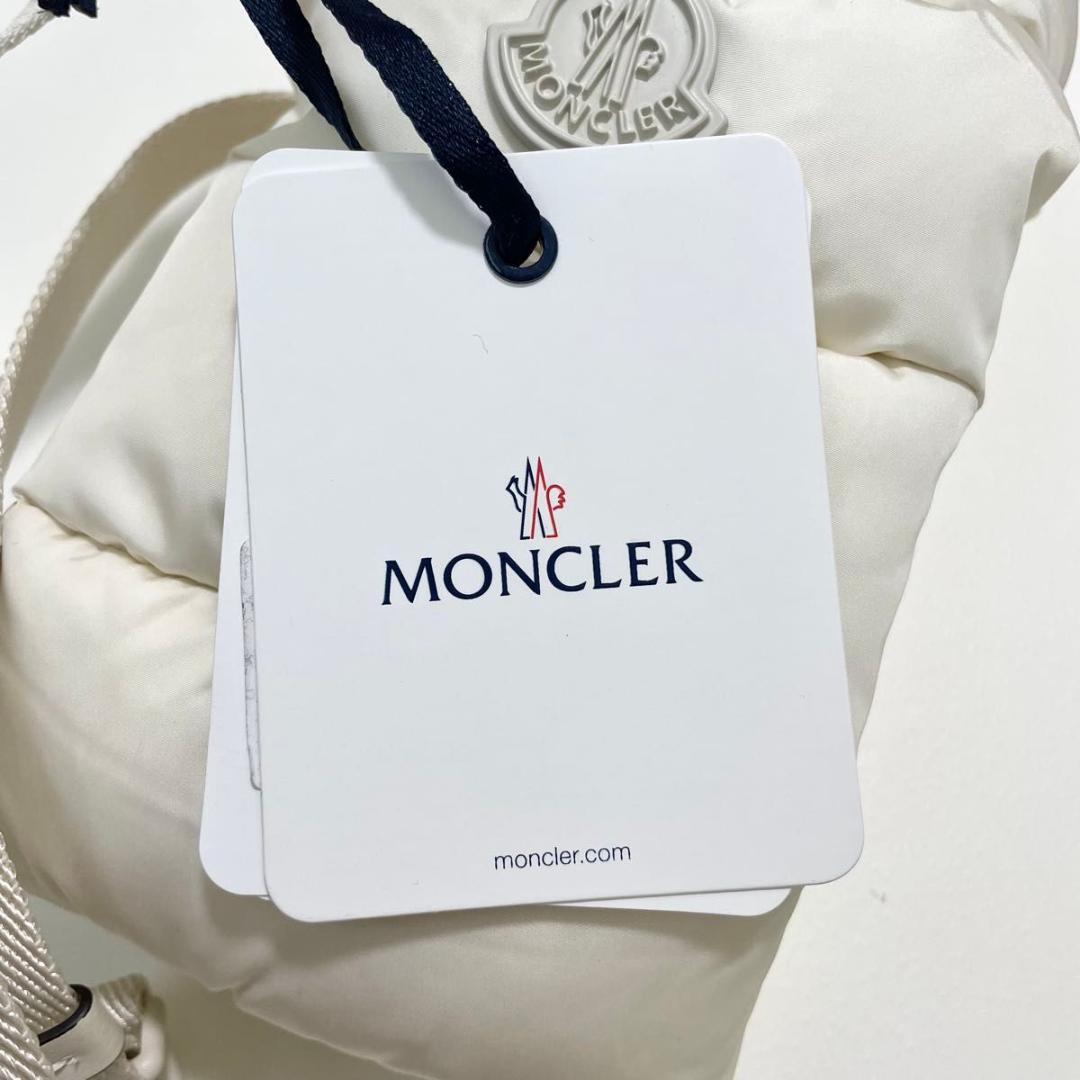 モンクレール ショルダーバッグ キルティング 白 シンプル ダウン ラスト1個