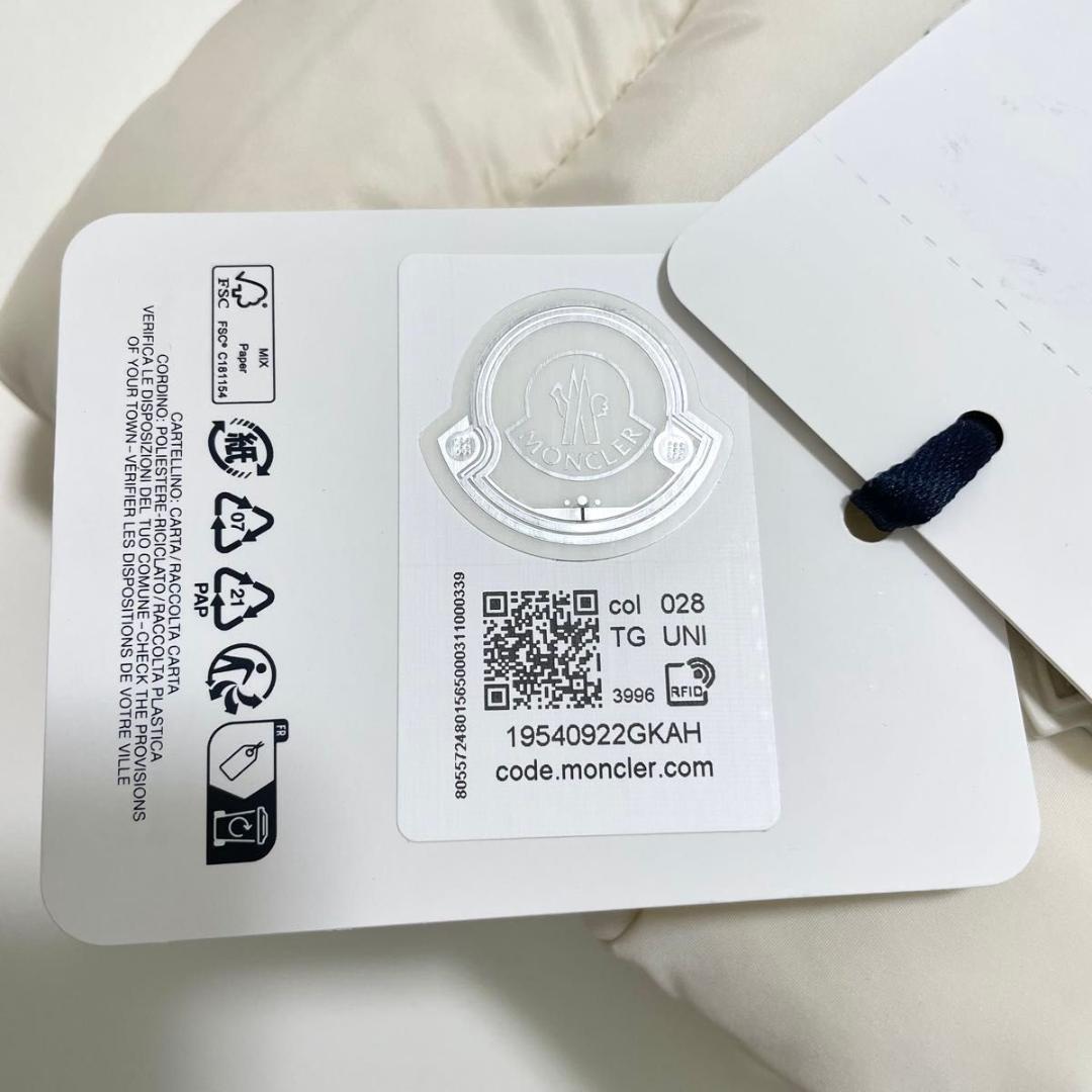 モンクレール ショルダーバッグ キルティング 白 シンプル ダウン ラスト1個