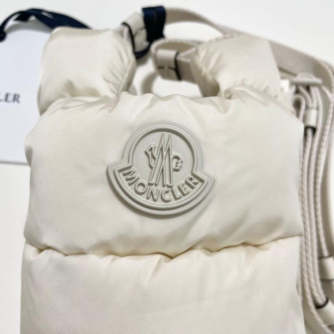 モンクレール ショルダーバッグ キルティング 白 シンプル ダウン ラスト1個