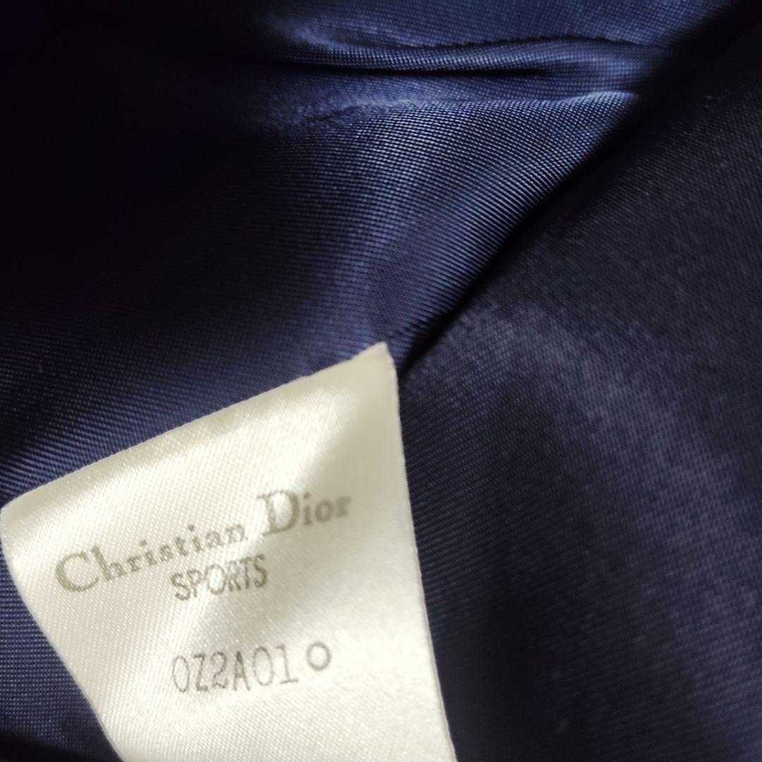 美品　Christian Dior ウール 紺ブレザー ダブル M