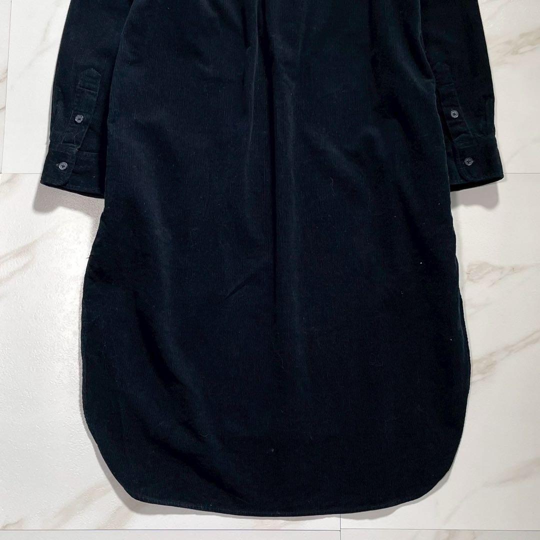 極美品 サイズ4✨23AW ポロバイラルフローレン コーデュロイシャツドレス 紺