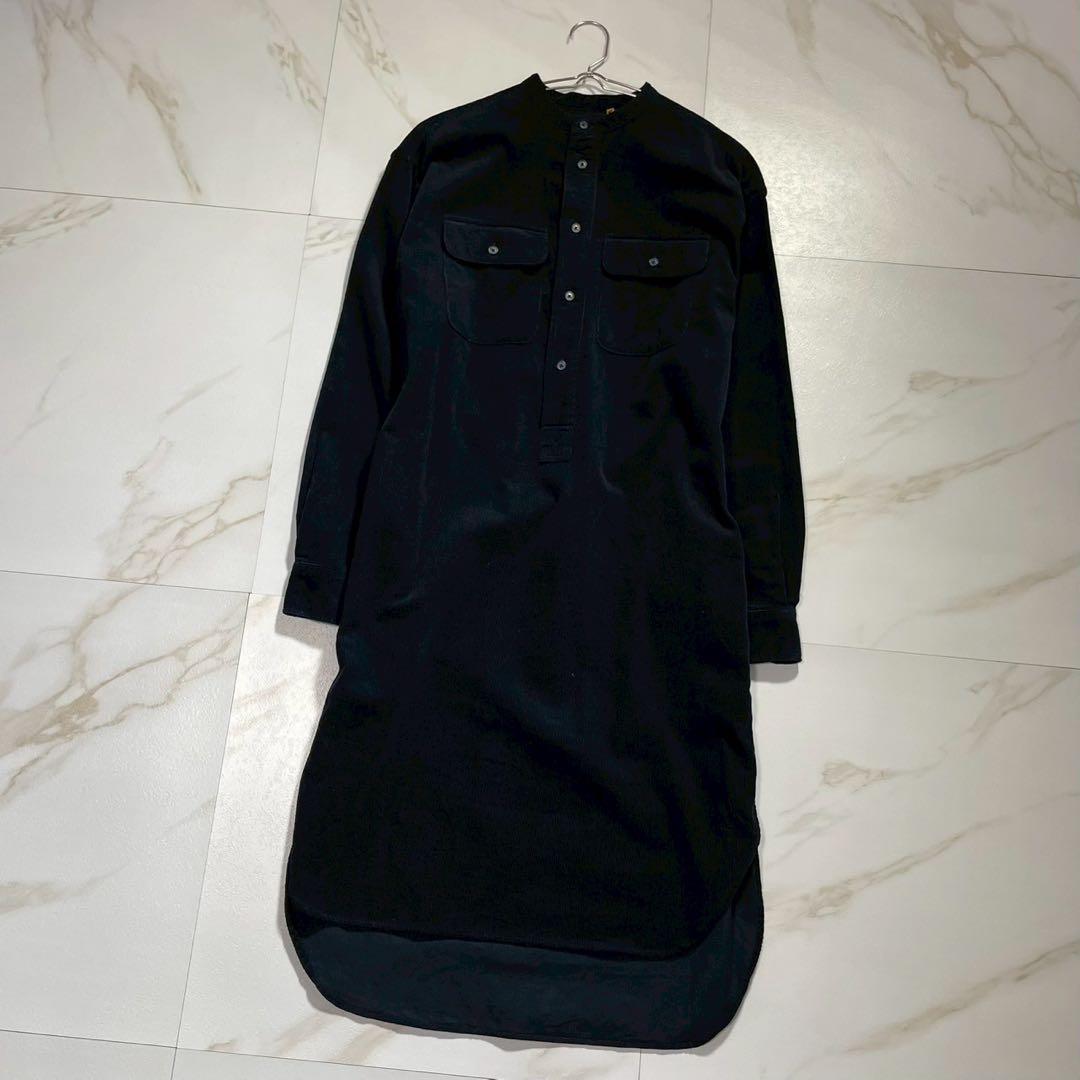 極美品 サイズ4✨23AW ポロバイラルフローレン コーデュロイシャツドレス 紺