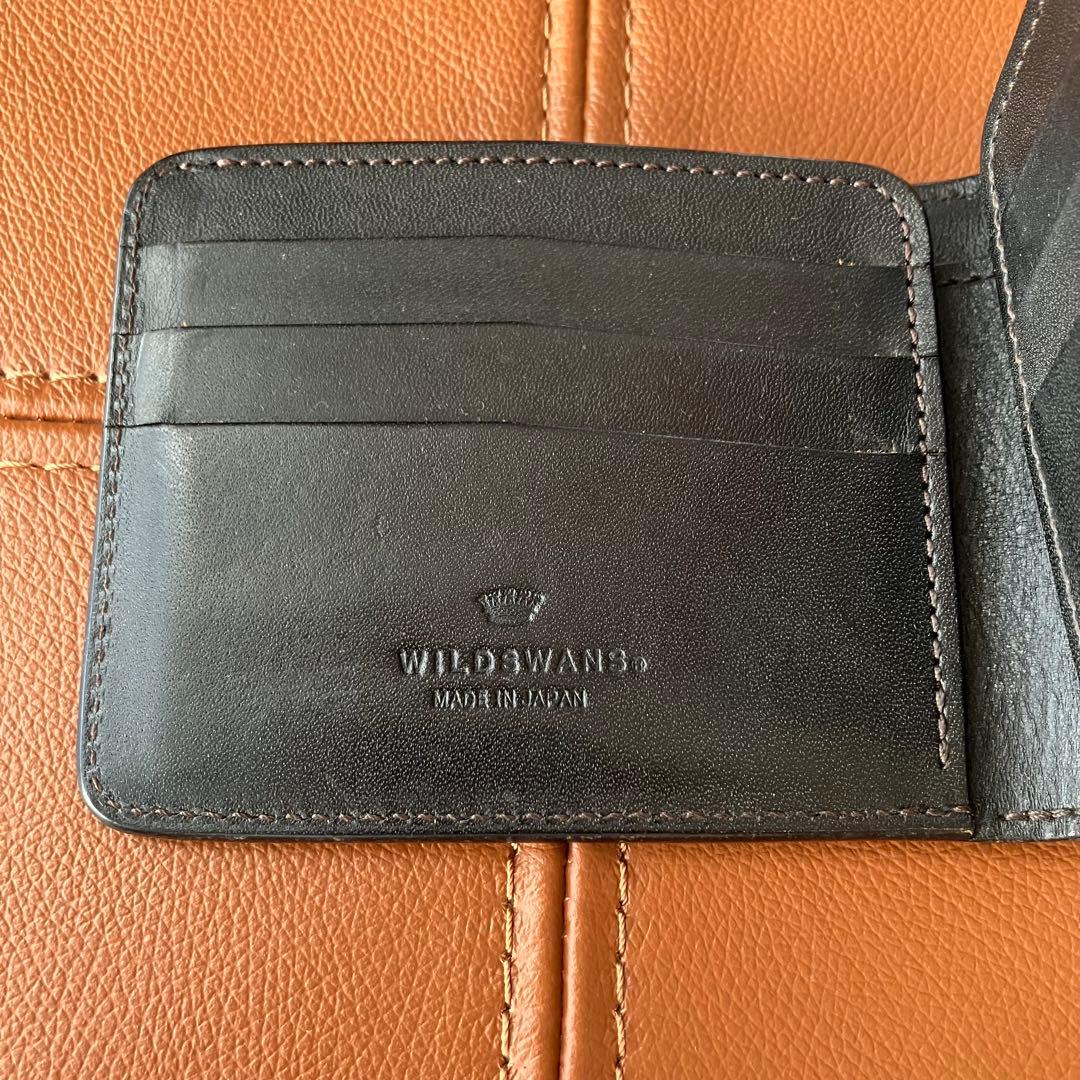 【状態良好】ワイルドスワンズ WINGS 札入れ フルグレインブライドル 黒