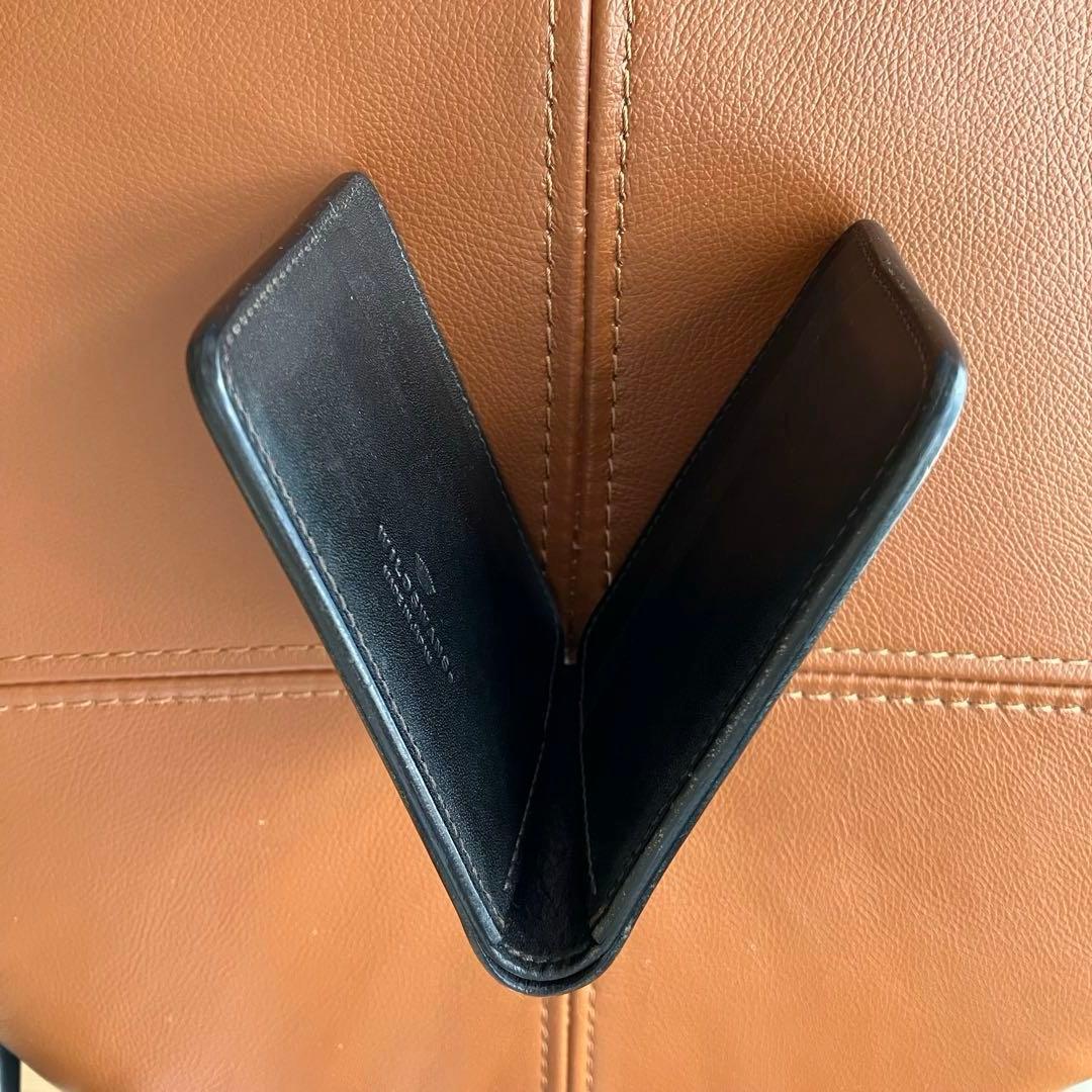 【状態良好】ワイルドスワンズ WINGS 札入れ フルグレインブライドル 黒