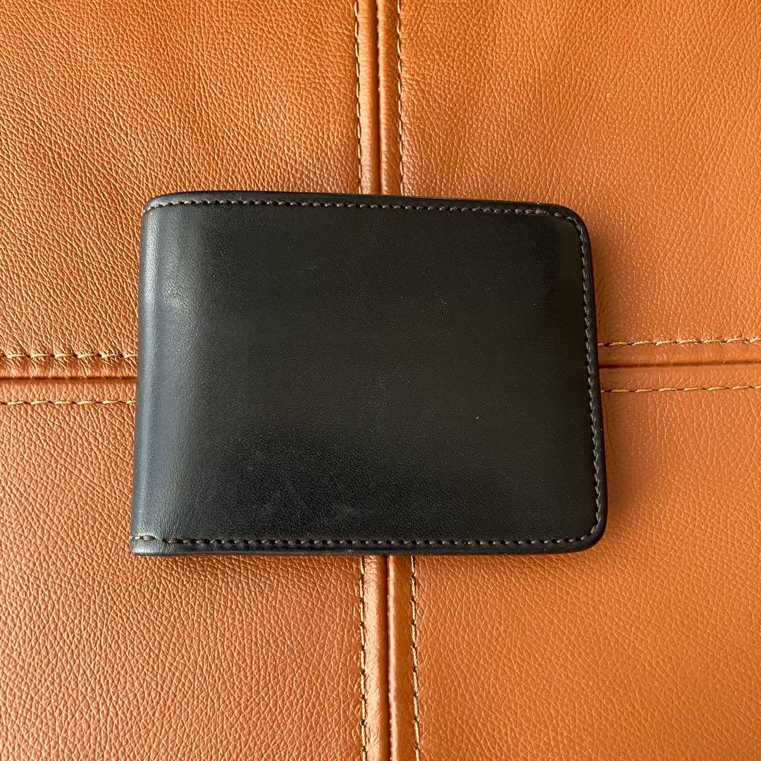 【状態良好】ワイルドスワンズ WINGS 札入れ フルグレインブライドル 黒