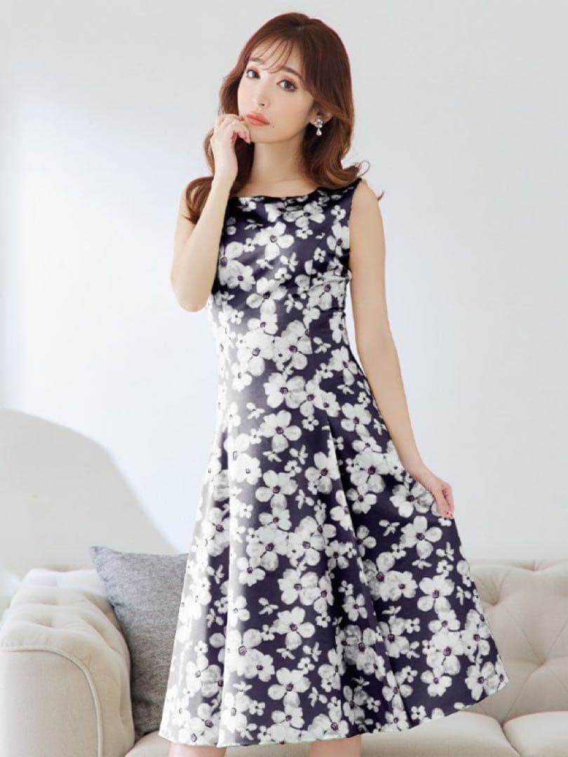 ERUKEI エルケイ 銀座クチュール キャバドレス ワンピース 花柄 4