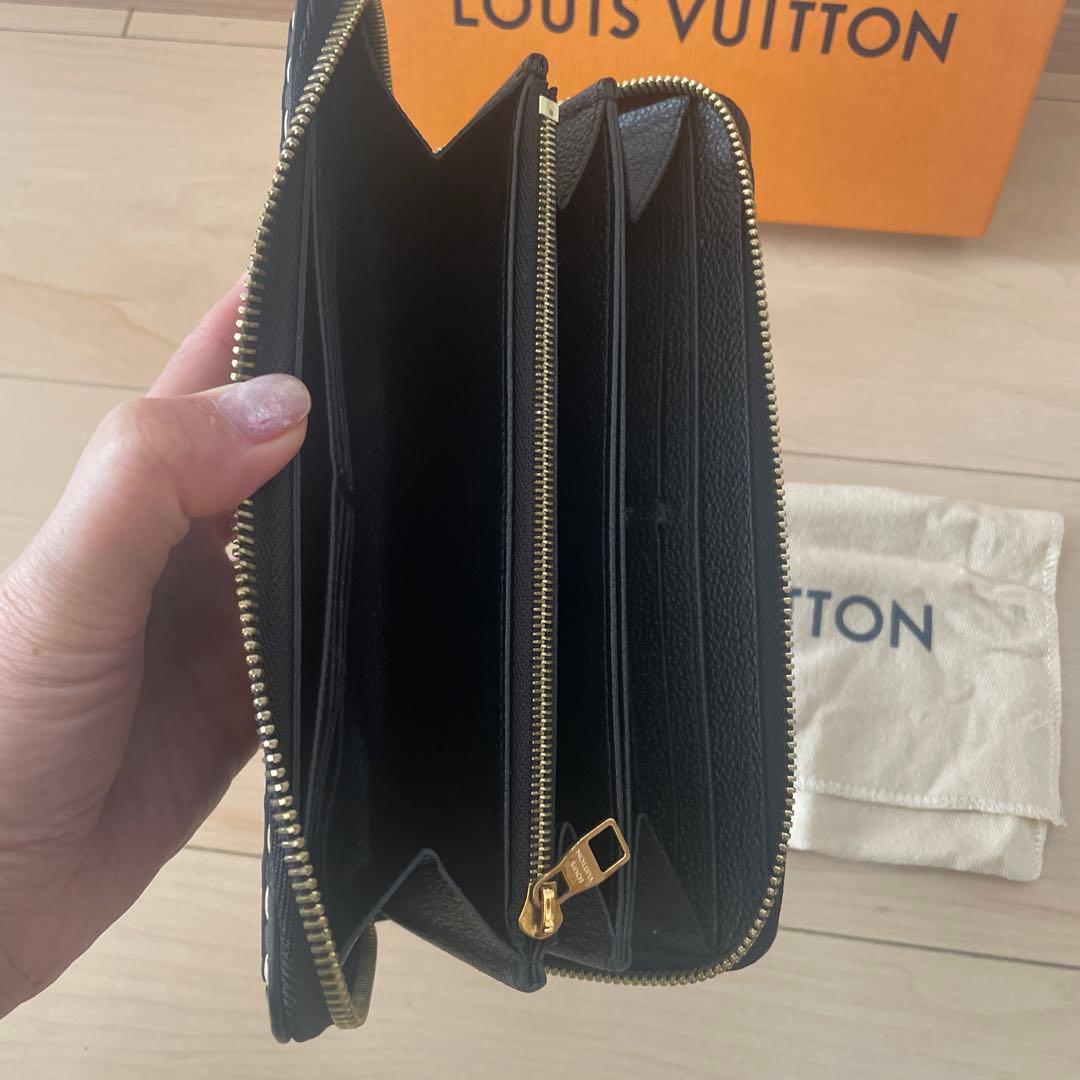 ルイヴィトン　アンプラント　ステッチ　ジッピーウォレット　長財