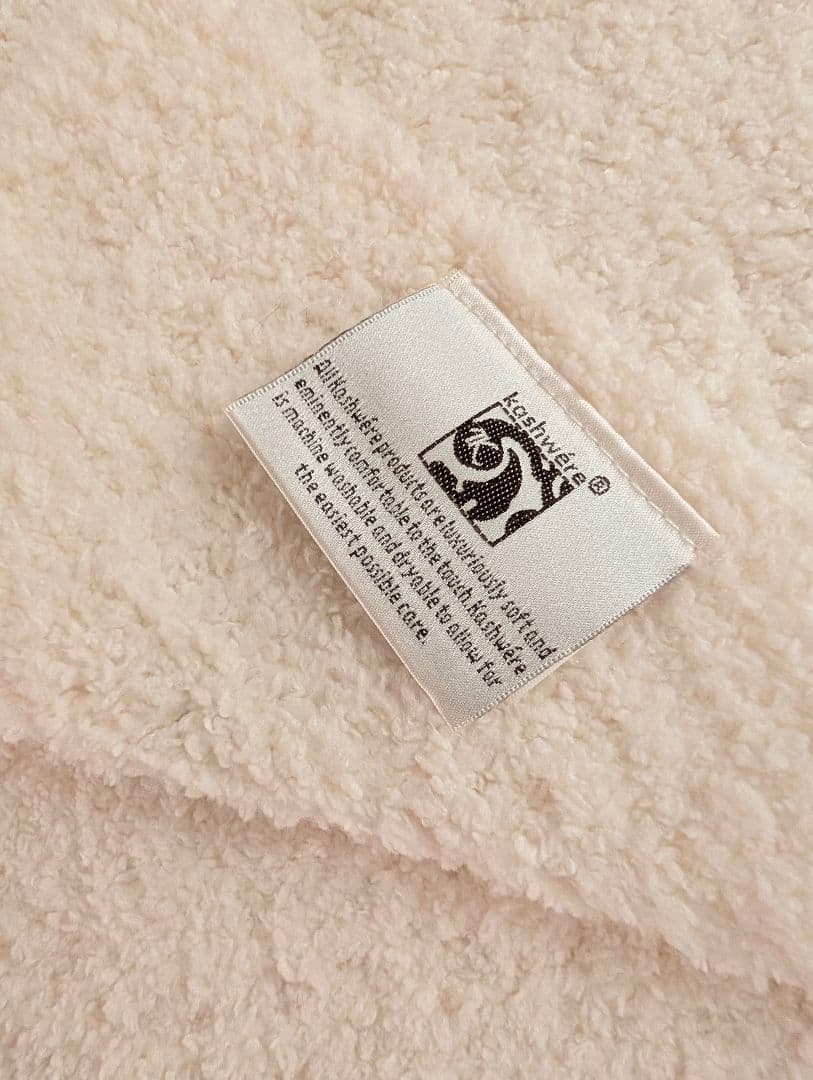 カシウェア　ハーフブランケット　ホワイト