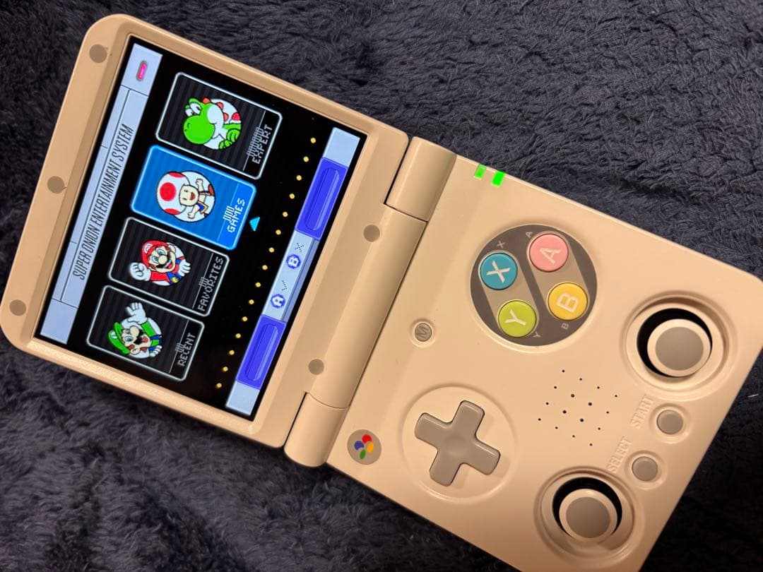 ぱ*ん様 ほぼ新品 Miyoo Flip V2 ホワイト SFC風 仕様