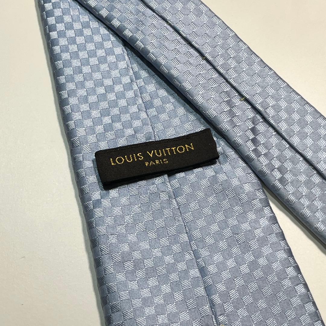 ✨美品✨LOUIS VUITTON ルイヴィトン　ネクタイ　マイクロダミエ　LV