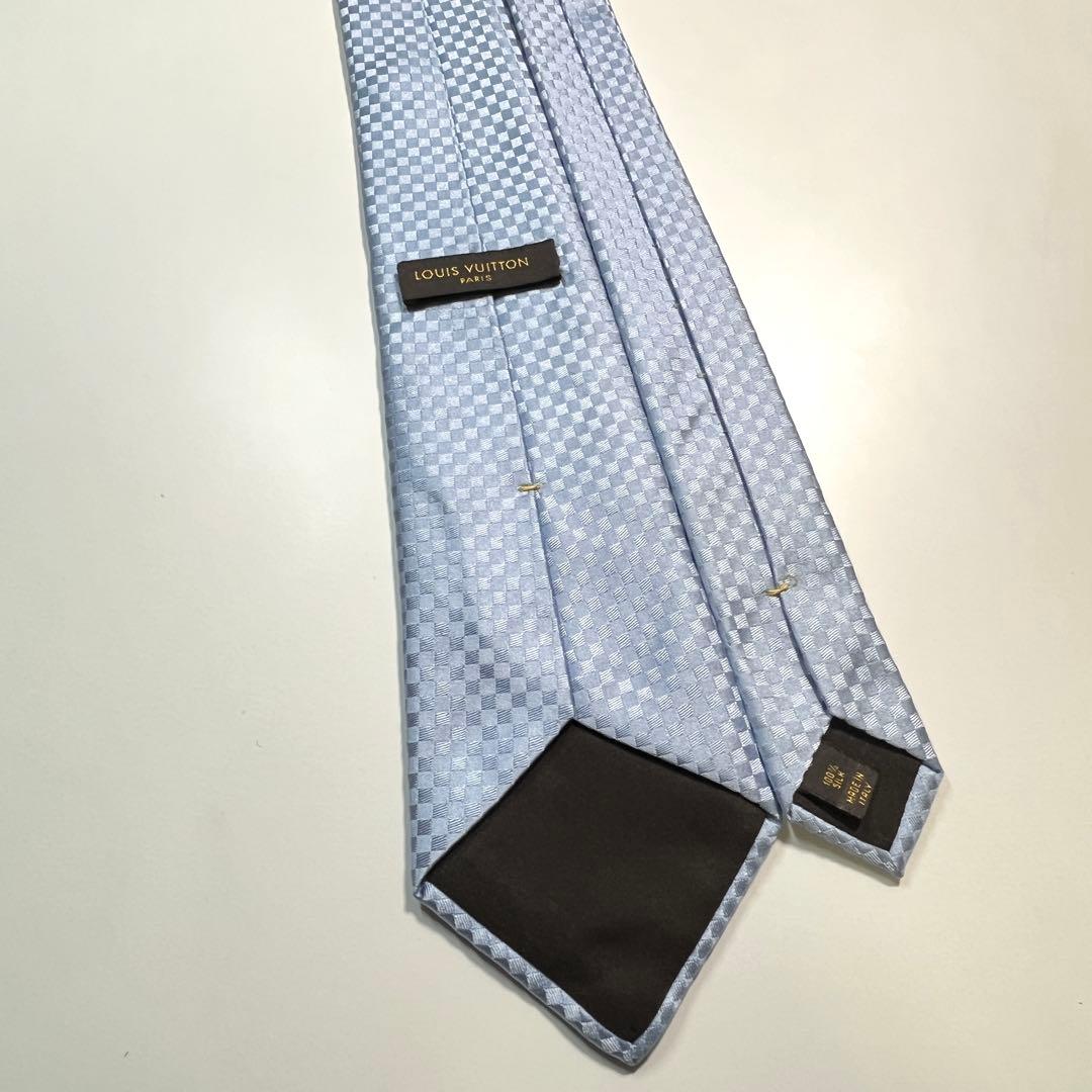 ✨美品✨LOUIS VUITTON ルイヴィトン　ネクタイ　マイクロダミエ　LV