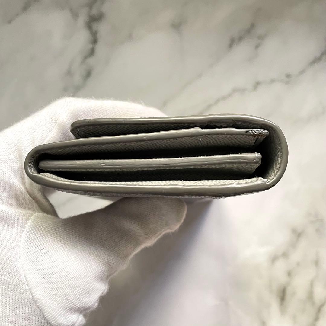 PRADA プラダ サフィアーノ 長財布 2つ折り　バイカラー極美品0119-③