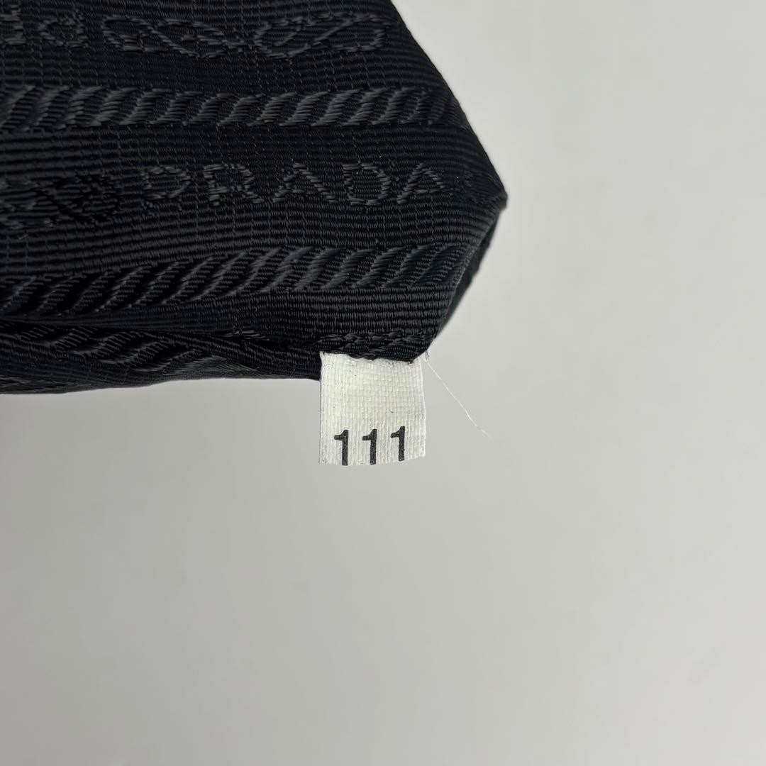 極美品 プラダ 2way ボストンバッグ ナイロン サフィアーノレザー ブラック