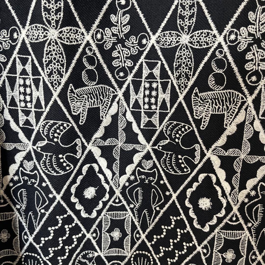 ミナペルホネン　刺繍ワンピース　セレモニー