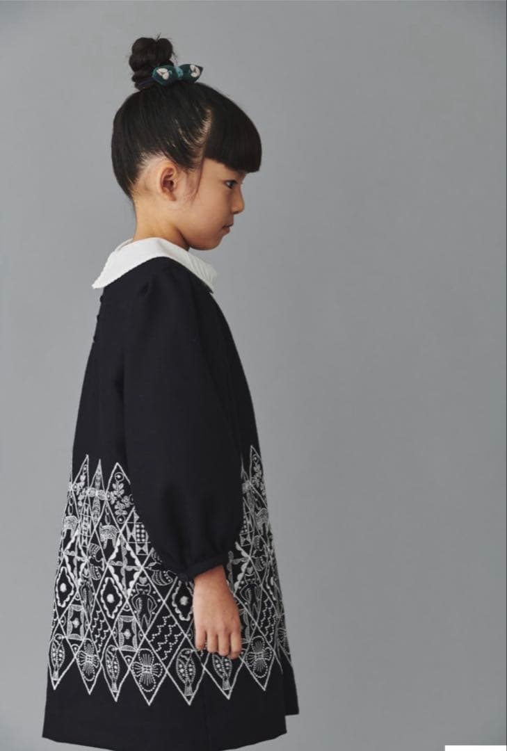 ミナペルホネン　刺繍ワンピース　セレモニー