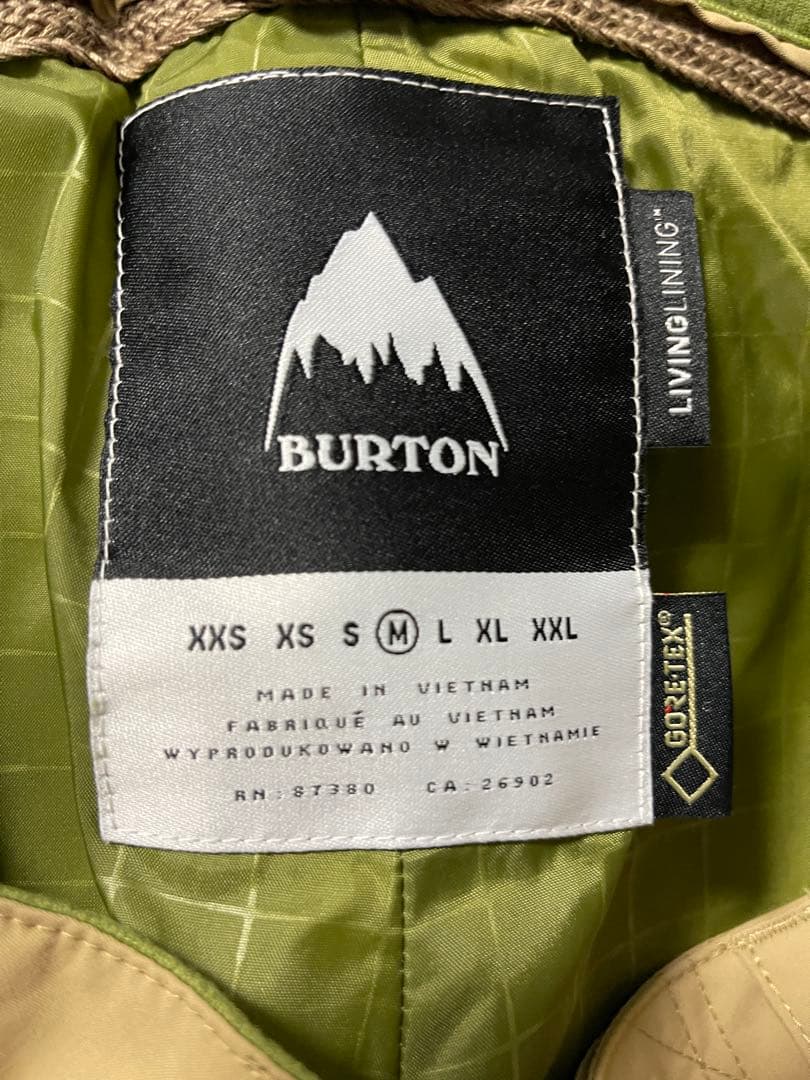 BURTON GORE-TEX スノーボードパンツ M ベージュ